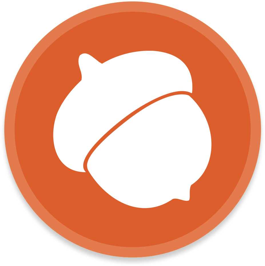 Acorn Icon Graphic PNG Image