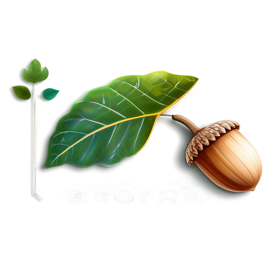 Acorn Logo Concept Png Psp64 PNG Image