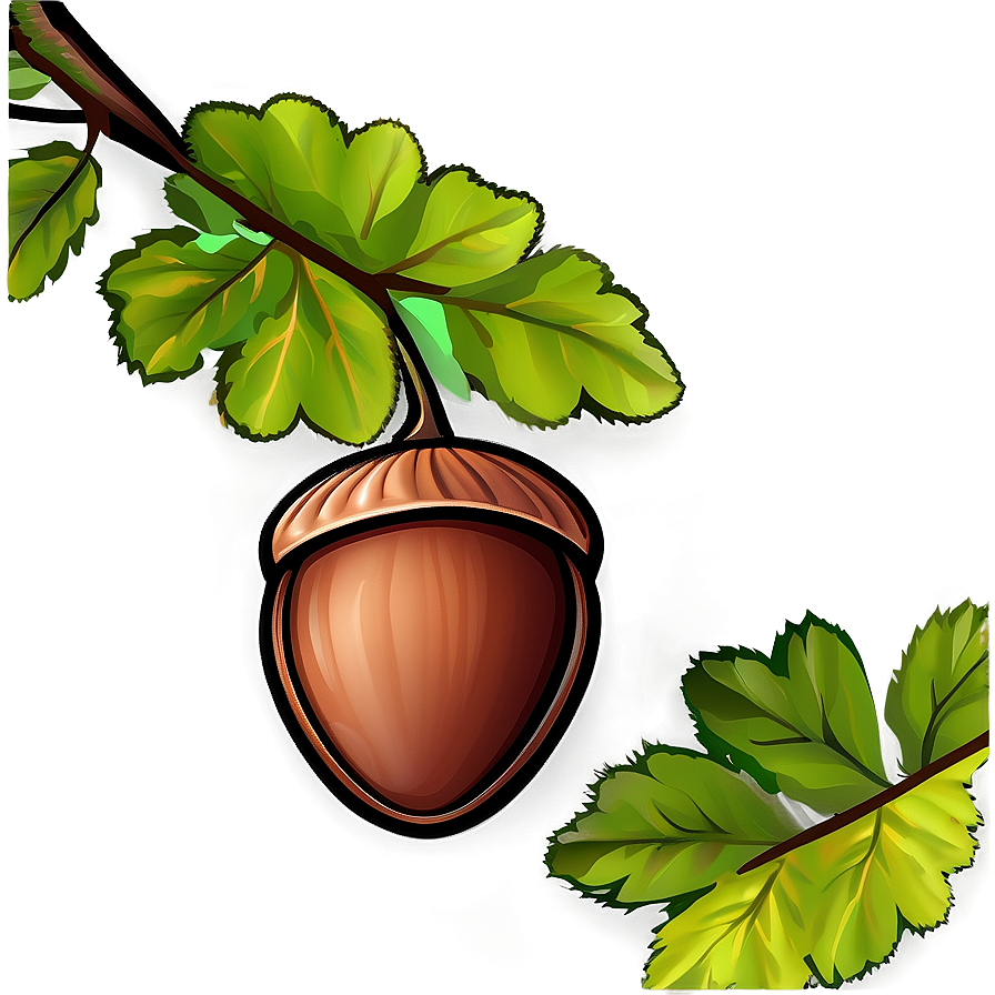 Acorn Pattern Background Png 05252024 PNG Image