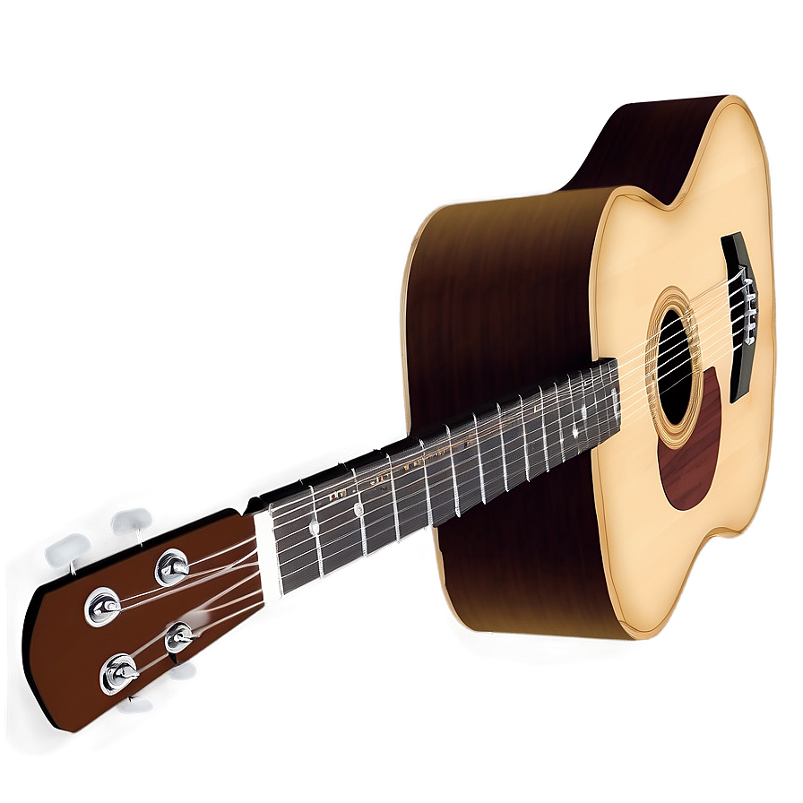 Acoustic Guitar In Spotlight Png Pwn PNG Image