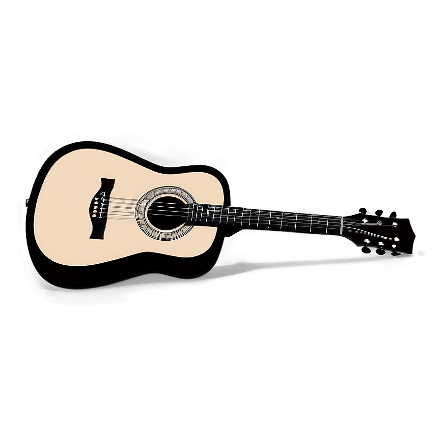 Acoustic Guitar Outline Png 06122024 PNG Image