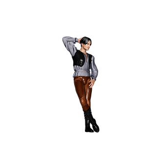 Action Figure Poseon Black Background PNG Image