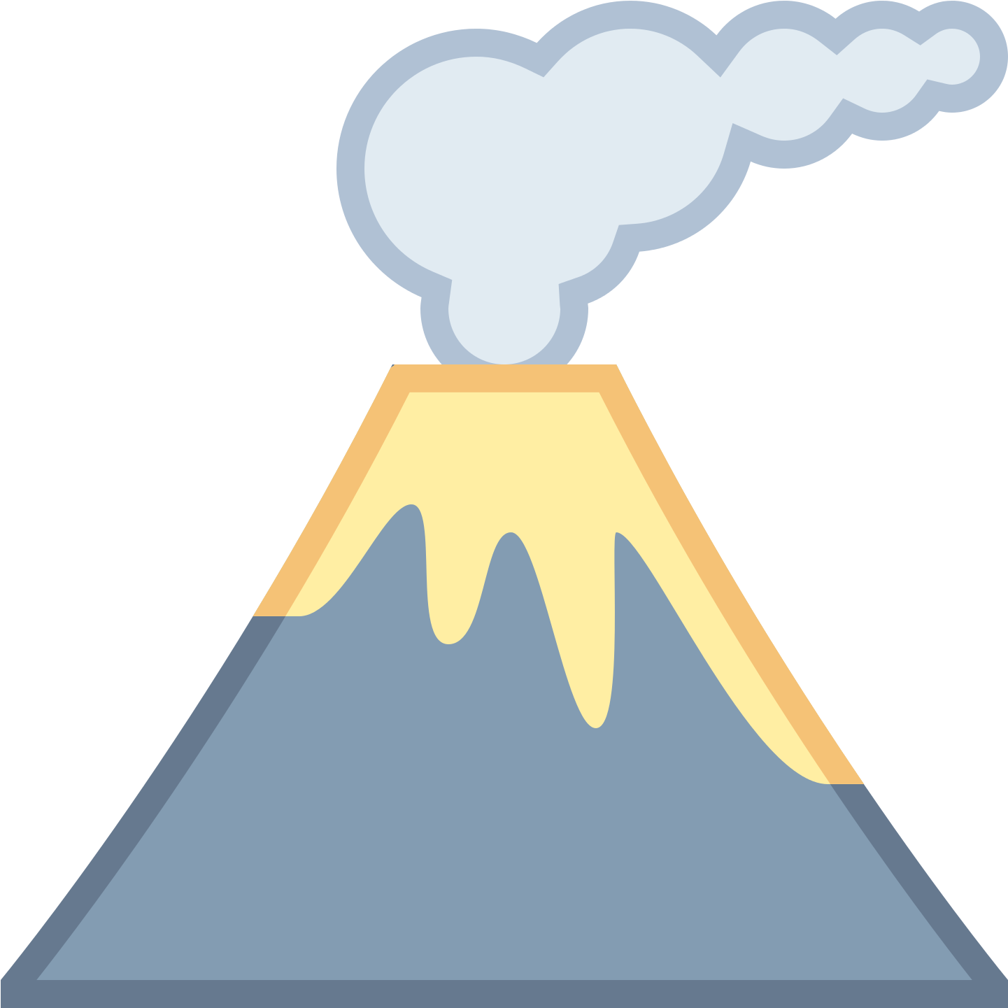 Active Volcano Illustration.png PNG Image