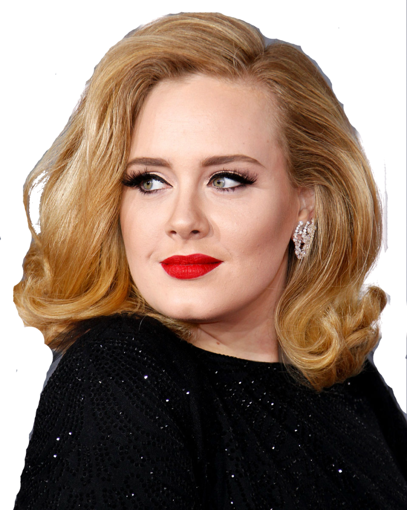 Adele Classic Glamour Look PNG Image