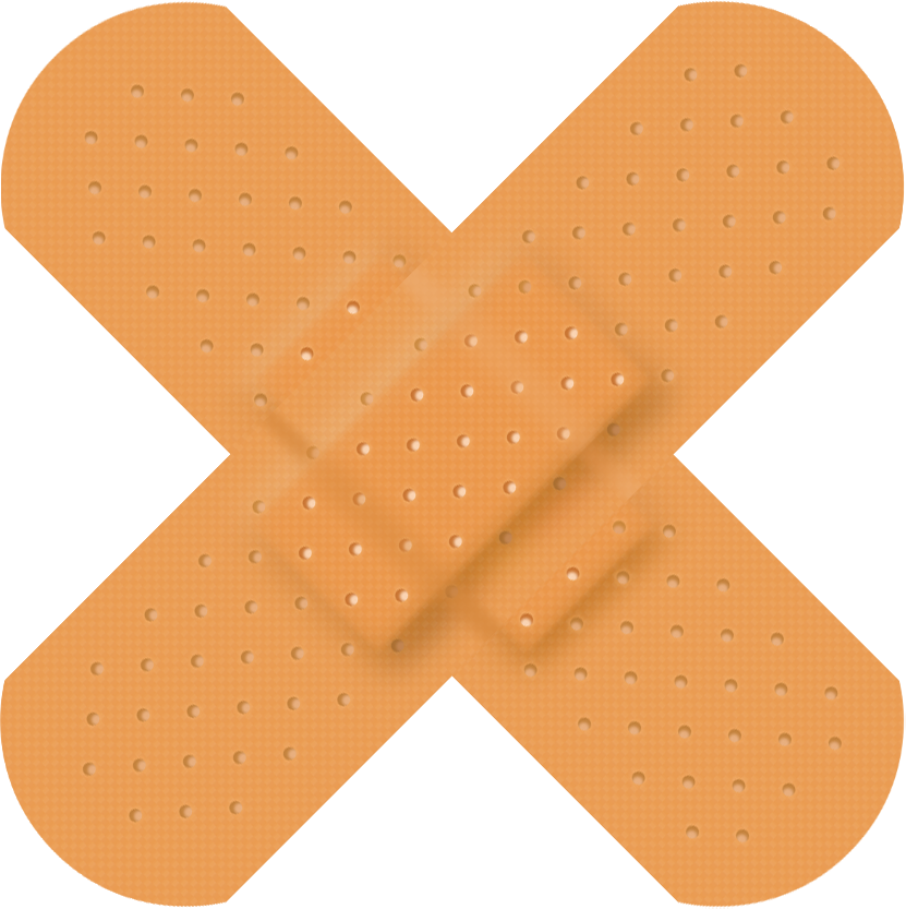 Adhesive Bandage Cross Plaster PNG Image