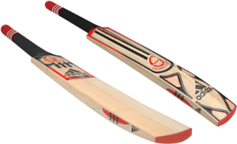 Adidas Cricket Bats Display PNG Image