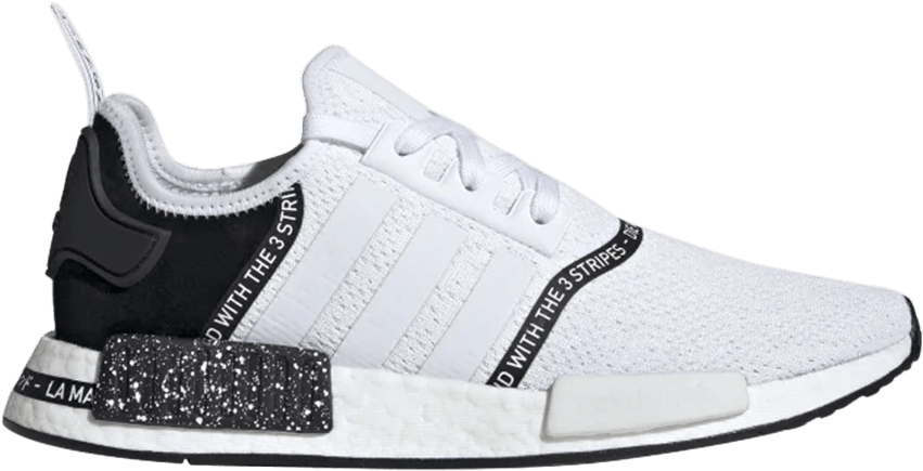 Adidas N M D R1 Sneaker White Black PNG Image