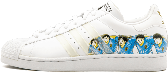 Adidas Superstar Anime Design Sneaker PNG Image