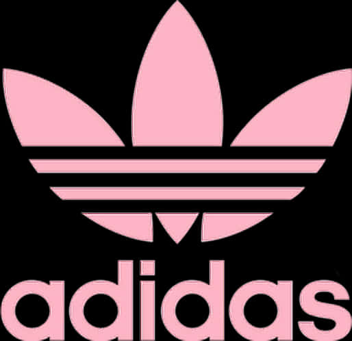 Adidas Trefoil Logo Pink PNG Image