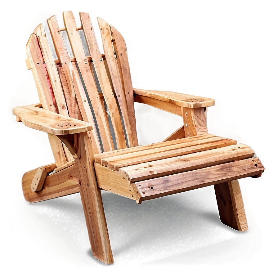 Adirondack Chair With Cup Holder Png 06292024 PNG Image