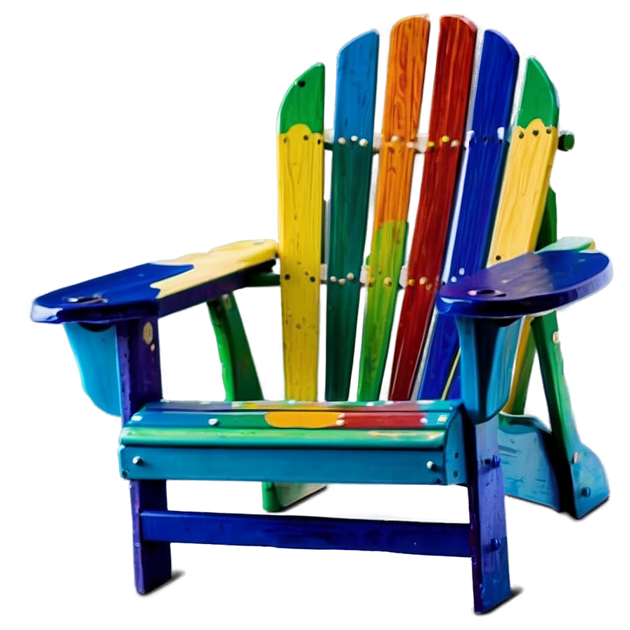 Adirondack Chair With Cup Holder Png Plx87 PNG Image