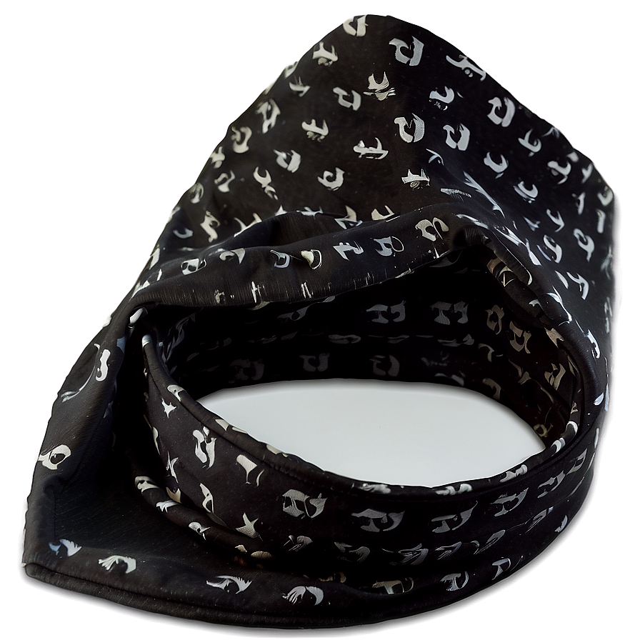 Adjustable Black Bandana Png 6 PNG Image