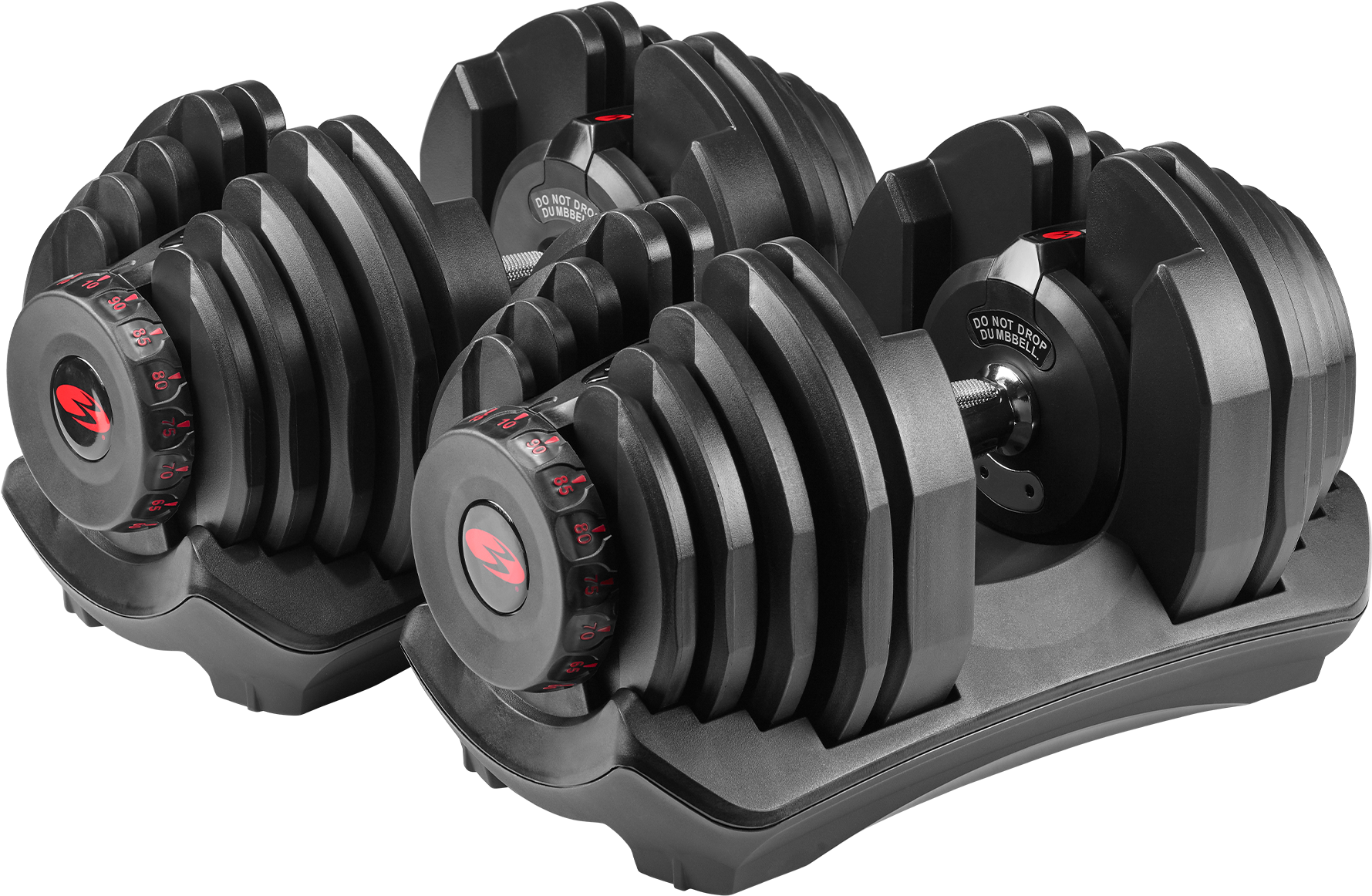 Adjustable Dumbbellson Stand PNG Image