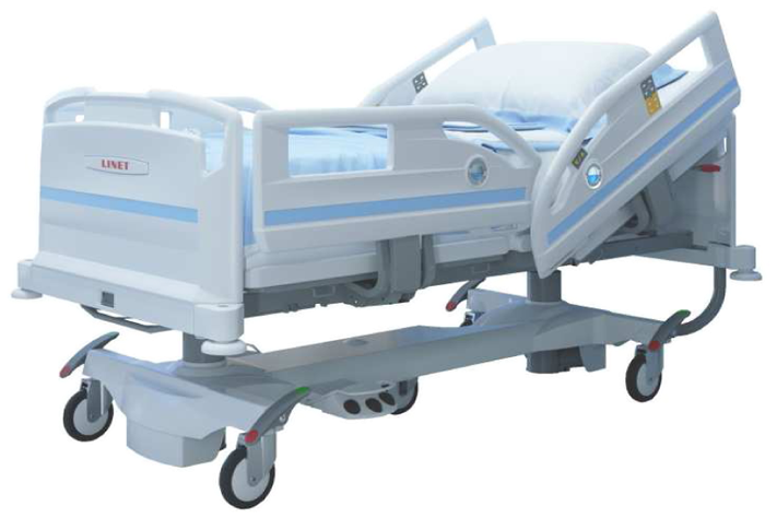 Adjustable Hospital Bed Isolated PNG Image