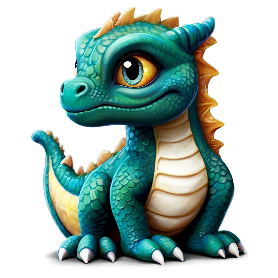 Adorable Baby Dragon Png 06262024 PNG Image