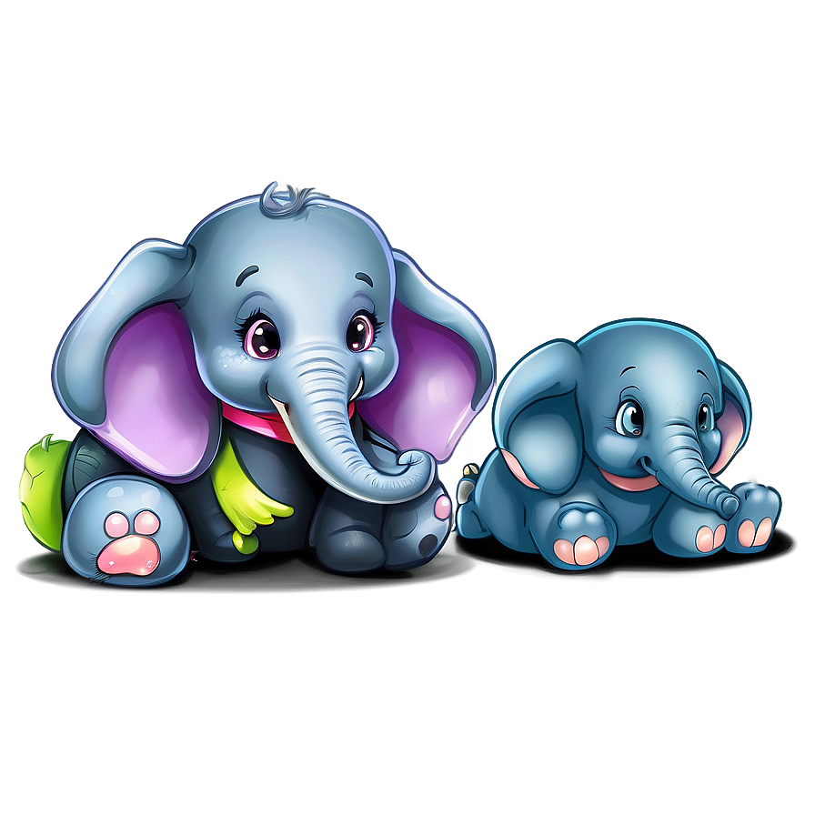 Adorable Baby Elephant Graphic Png Nqr PNG Image