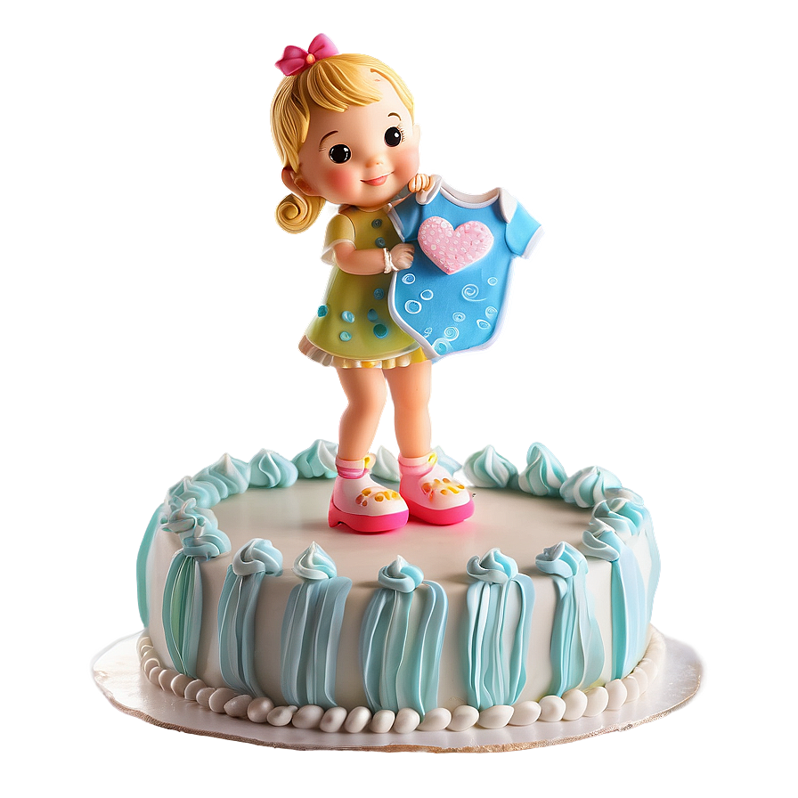 Adorable Baby Shower Cake Topper Png Kpb PNG Image