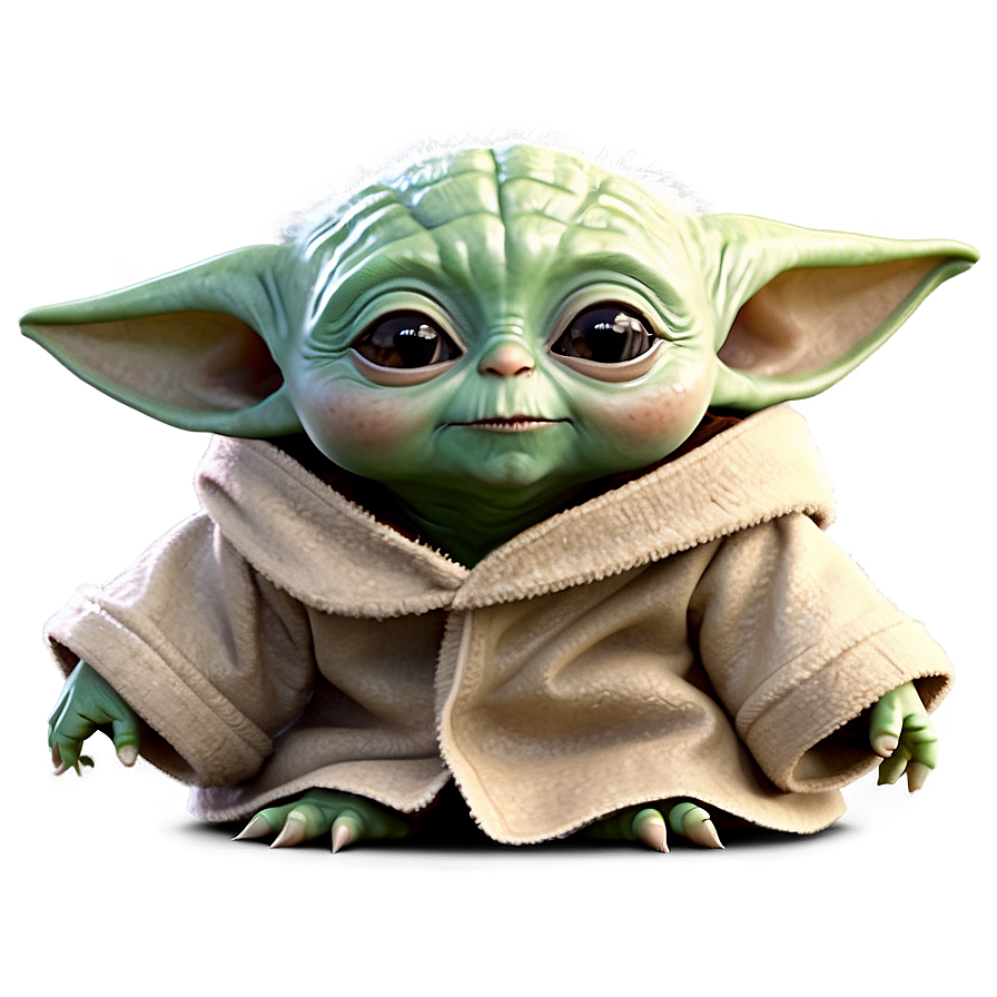 Adorable Baby Yoda Character Png Ock9 PNG Image