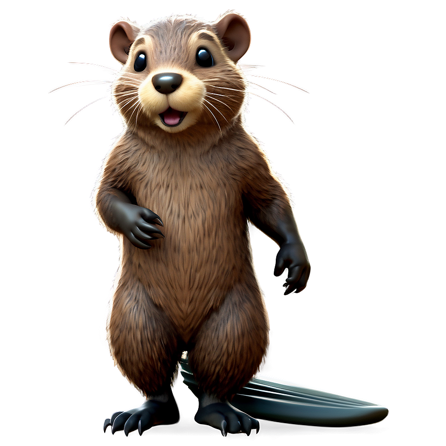 Adorable Beaver Mascot Png 05242024 PNG Image