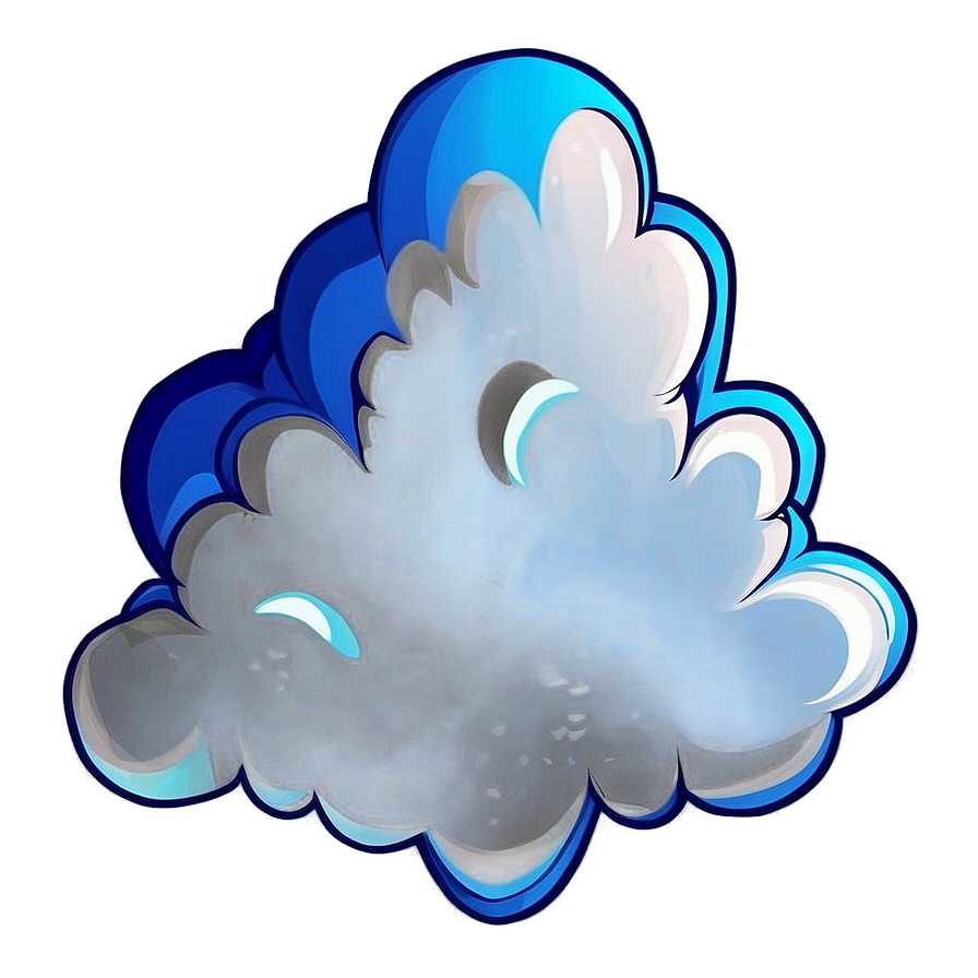 Adorable Cloud Illustration Png 84 PNG Image