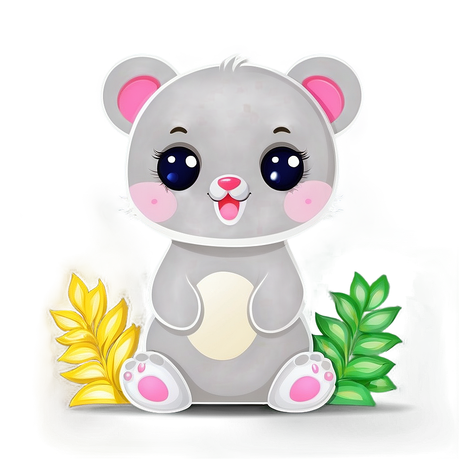 Adorable Kawaii Animals Png Wtl45 PNG Image