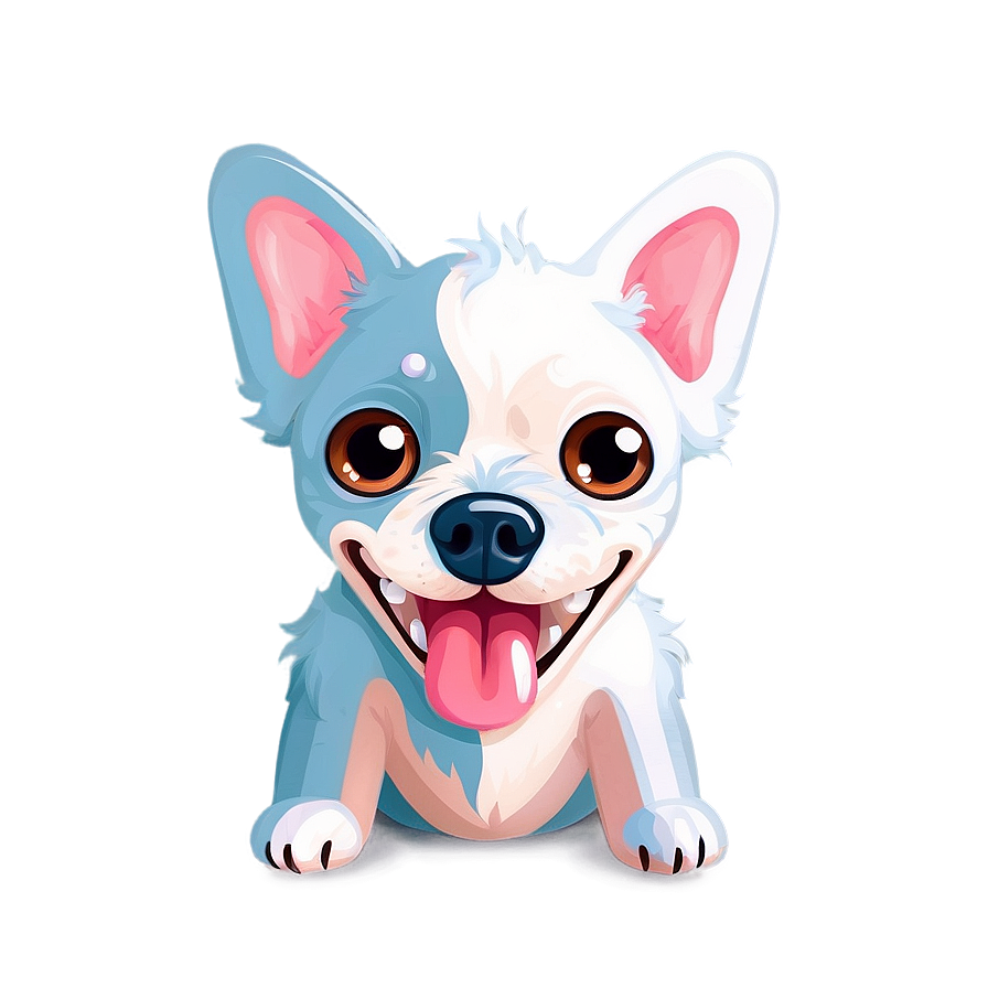 Adorable Small Dog Illustration Png 06252024 PNG Image