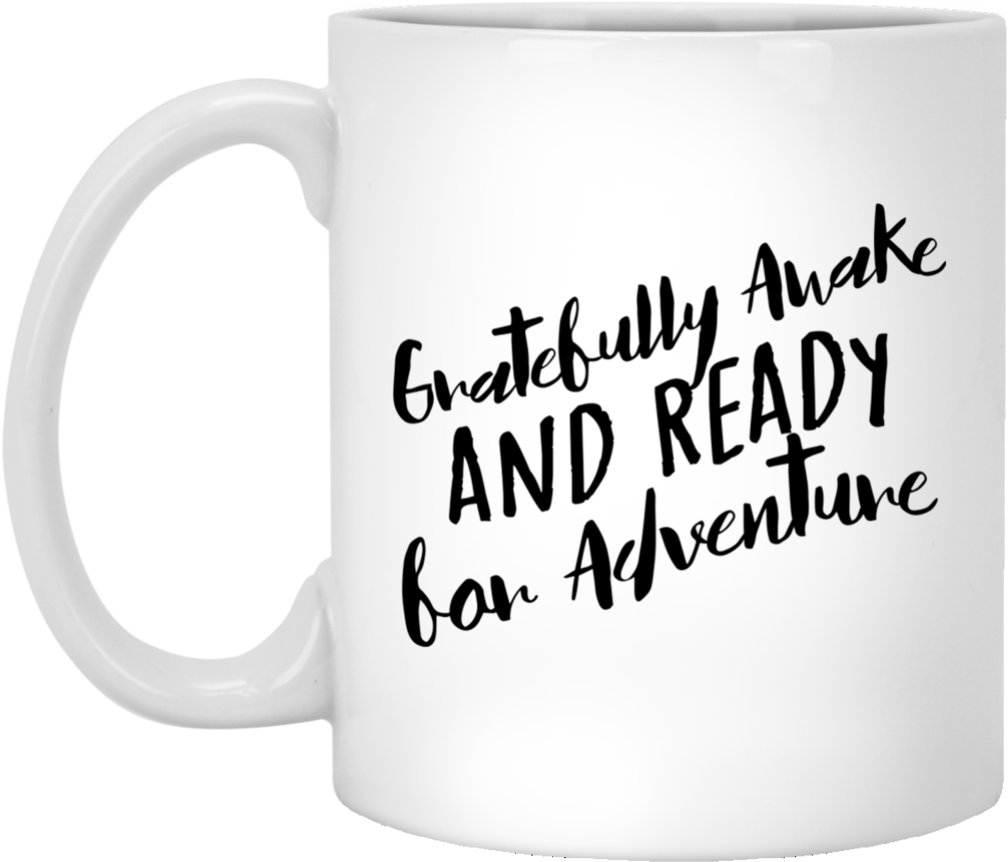 Adventure Ready Mug Print PNG Image