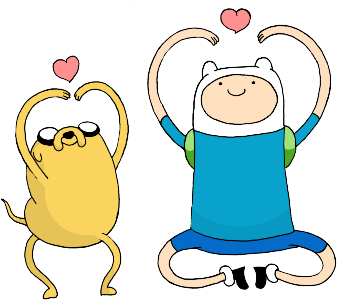 Adventure Time Finnand Jake Friendship PNG Image