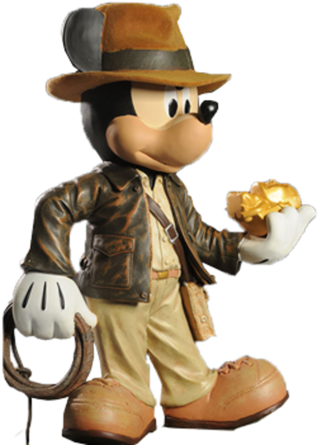 Adventurer Goofy Holding Golden Nugget PNG Image