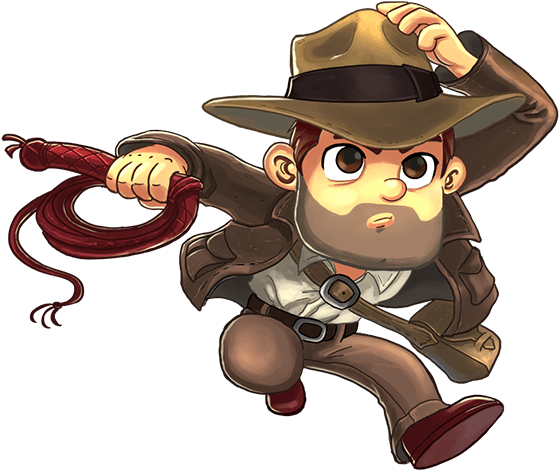 Adventurous Explorer Cartoon Character PNG Image