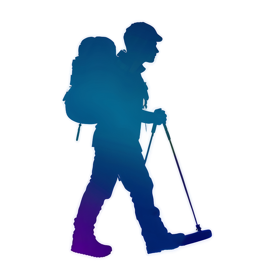 Adventurous Hiker Silhouette Png 11 PNG Image