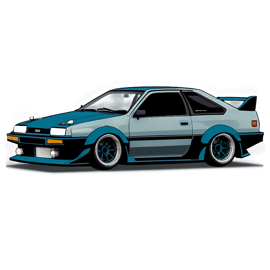 Ae86 Drifting Scene Png 06242024 PNG Image