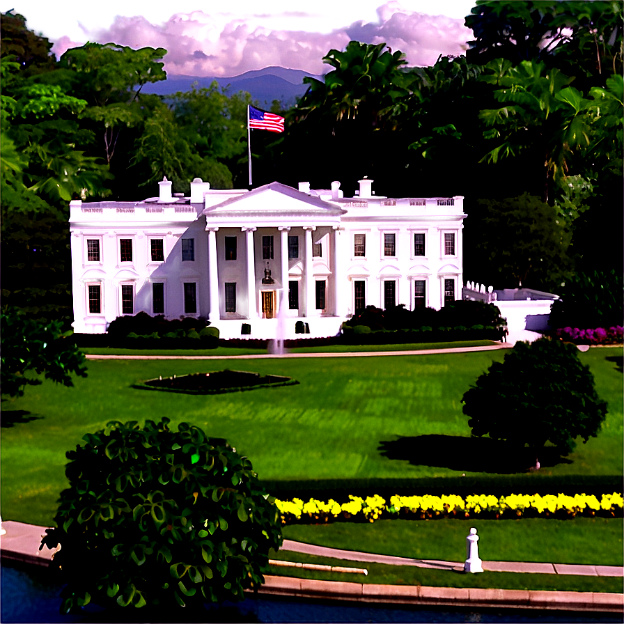 Aerial View Of White House Png 06252024 PNG Image