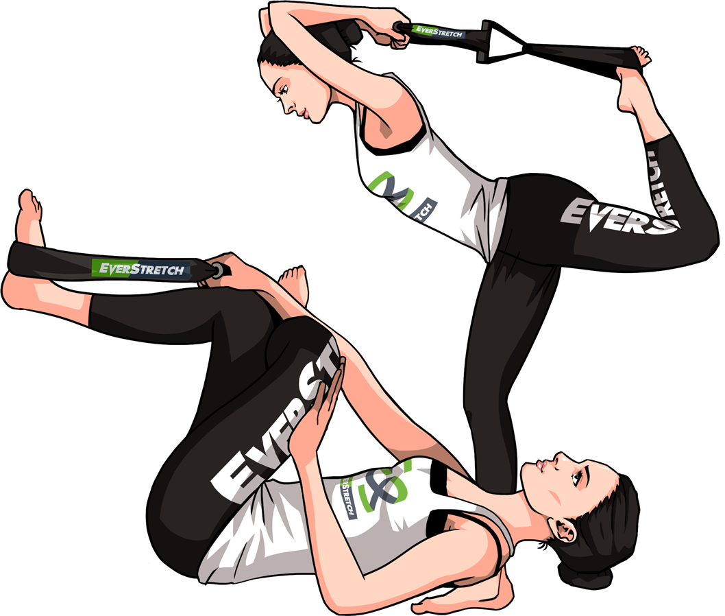 Aerobic_ Stretching_ Exercise_with_ Resistance_ Band PNG Image