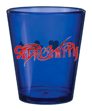 Aerosmith Logo Blue Shot Glass PNG Image