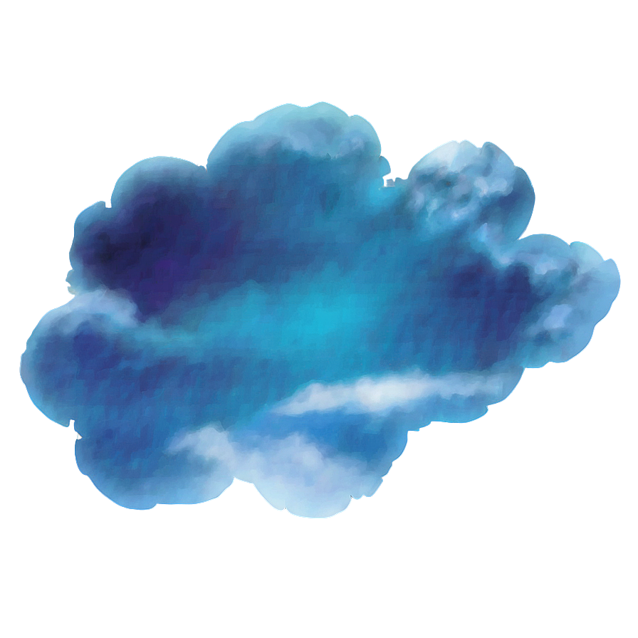 Aesthetic Blue Clouds Png Rmn57 PNG Image