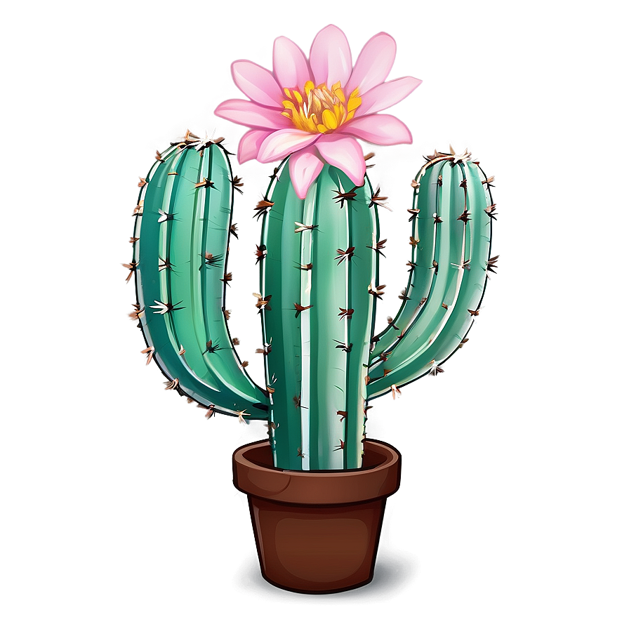 Aesthetic Cactus Flower Png 22 PNG Image