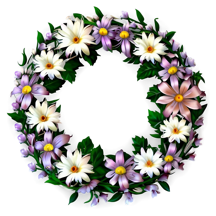 Aesthetic Floral Wreath Png 33 PNG Image