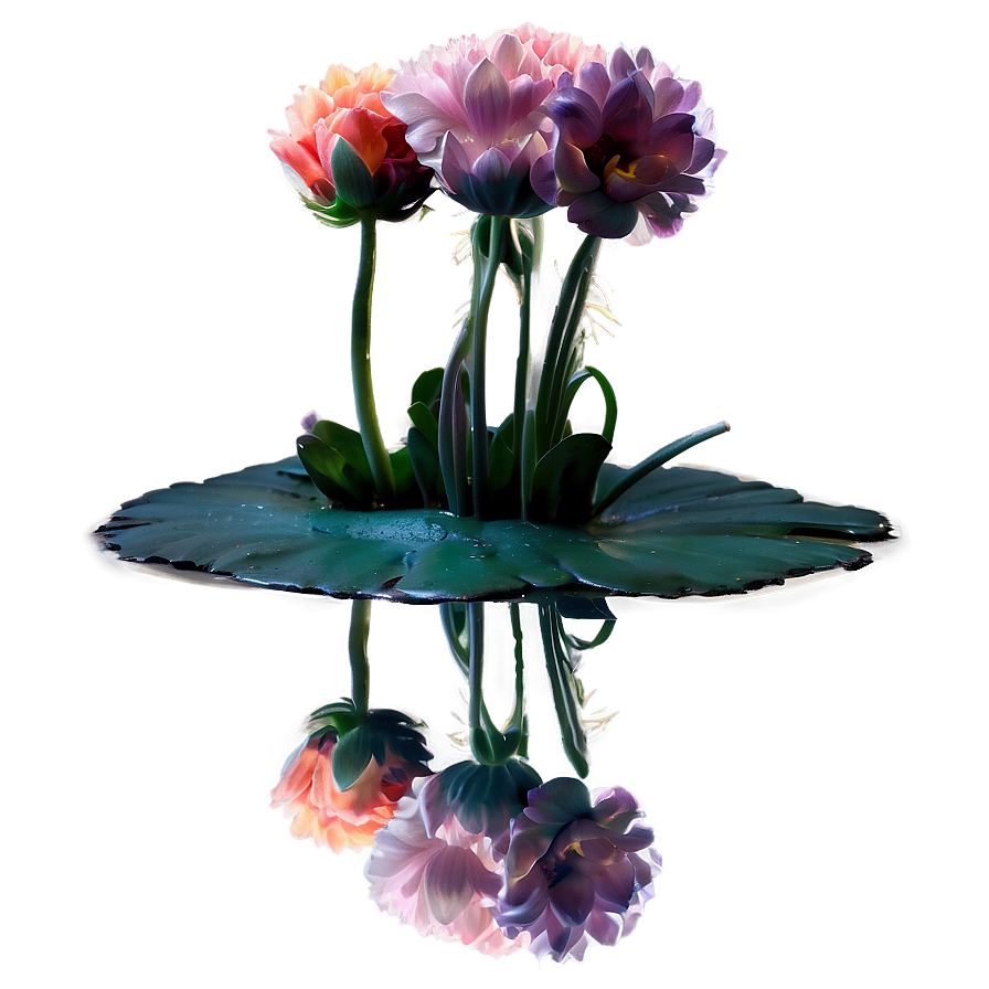 Aesthetic Flower Reflection Png 06112024 PNG Image