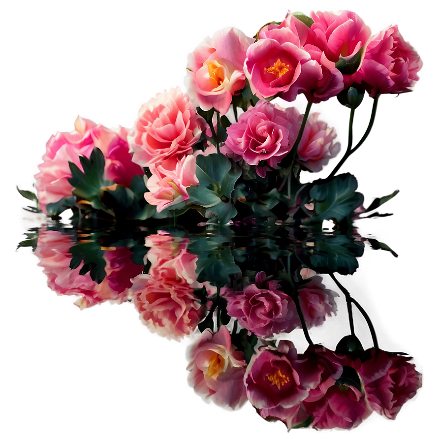 Aesthetic Flower Reflection Png 42 PNG Image