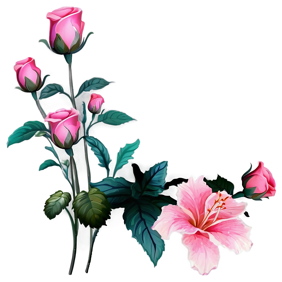 Aesthetic Flowers Wallpaper Png 47 PNG Image