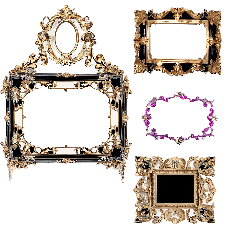 Aesthetic Frame Set Png Kgj26 PNG Image