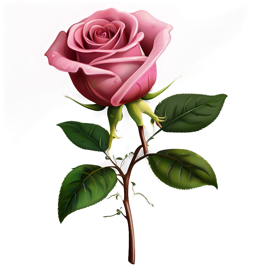 Aesthetic Rose Flower Elegance Png Ysa37 PNG Image