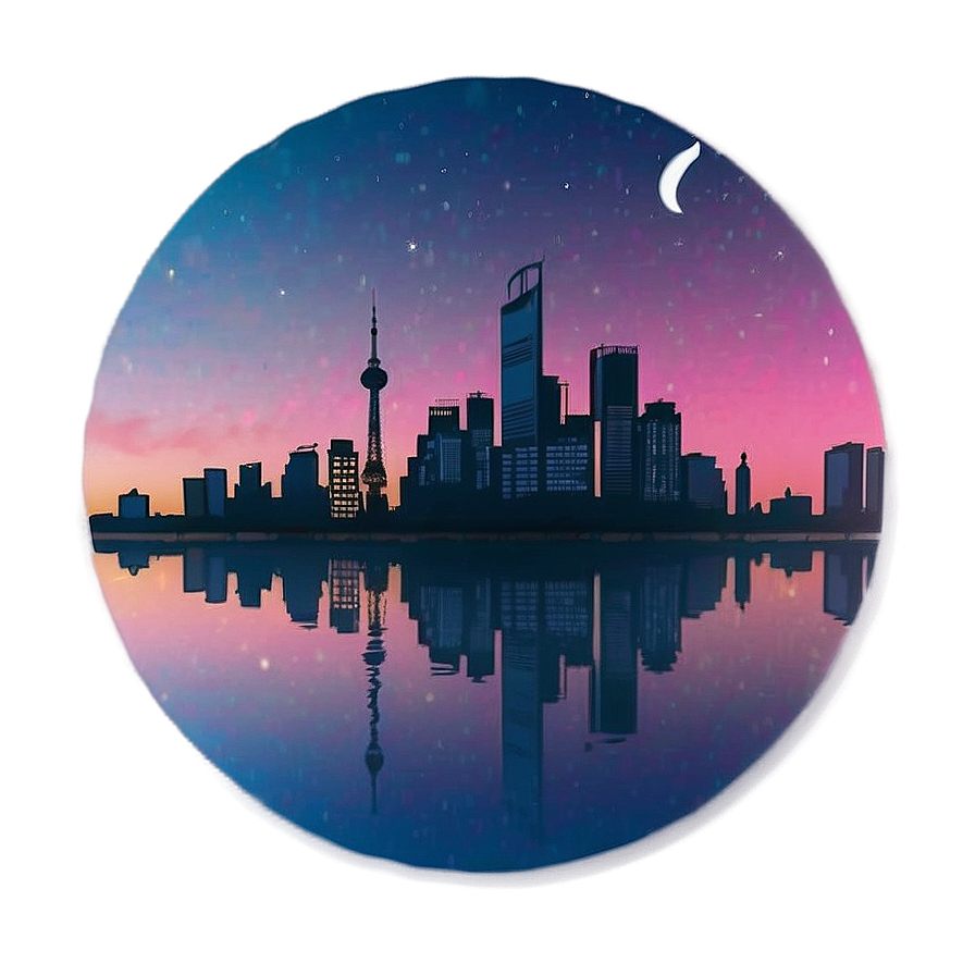 Aesthetic Skyline Silhouette Png 94 PNG Image