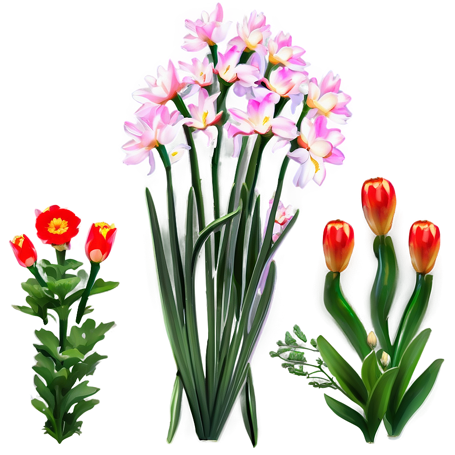 Aesthetic Spring Flowers Png 06282024 PNG Image