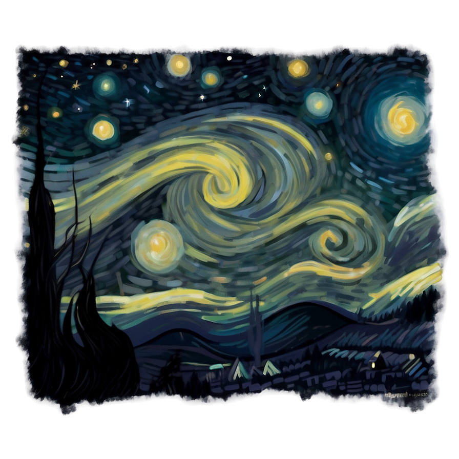 Aesthetic Starry Night Png 65 PNG Image