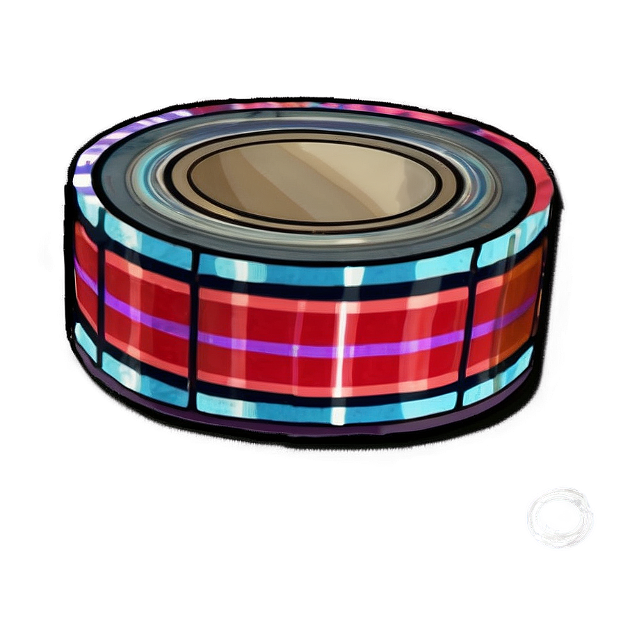 Aesthetic Tape Sticker Png 06282024 PNG Image