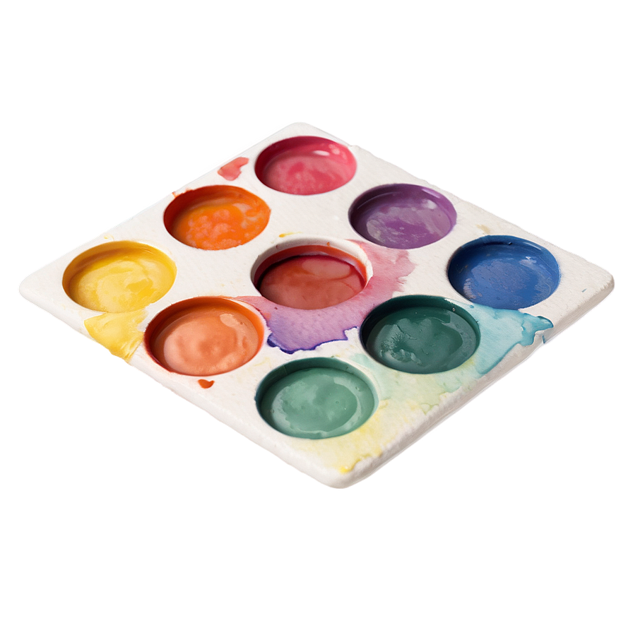 Aesthetic Watercolor Palette Png Rsi96 PNG Image