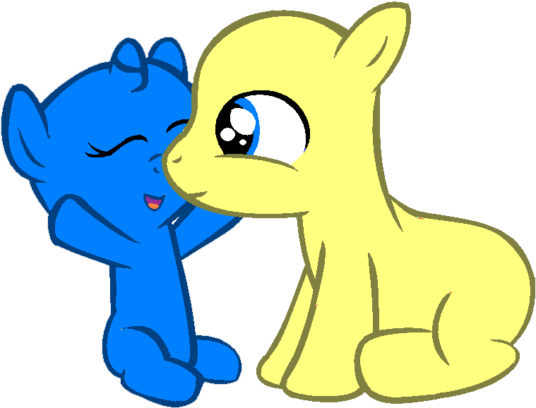 Affectionate Ponies M L P Base PNG Image