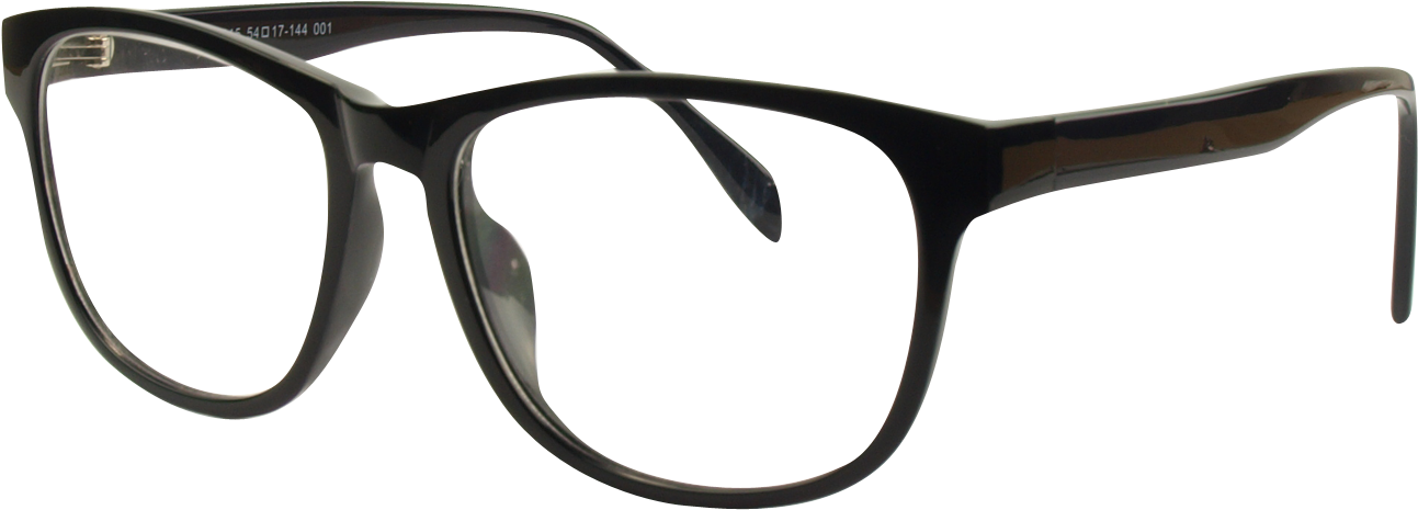 Affordable Black Eyeglasses Transparent Background PNG Image